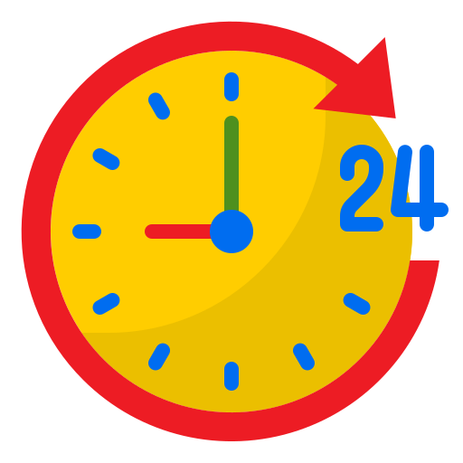 24 hours srip Flat icon