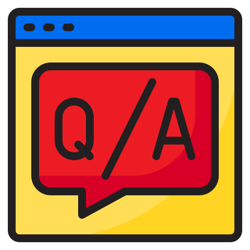 Question srip Lineal Color icon