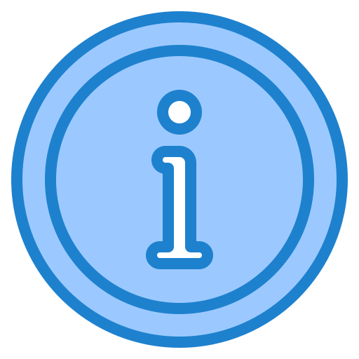Information srip Blue icon