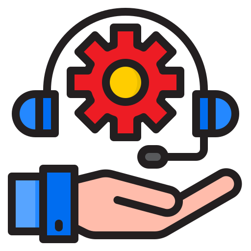 Technical Support srip Lineal Color icon