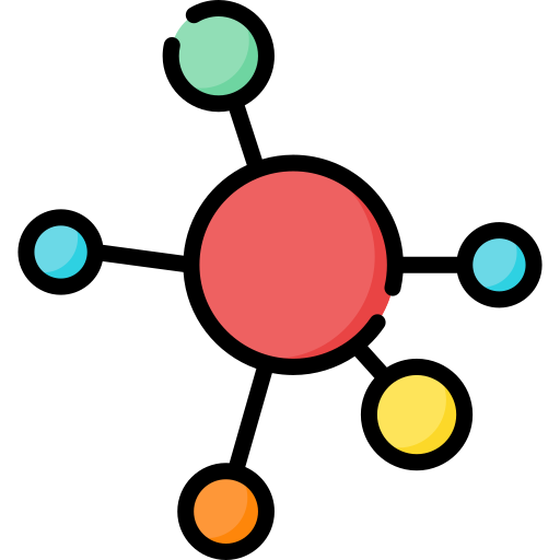 분자 Special Lineal color icon