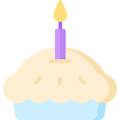 urodzinowa babeczka Special Flat ikona