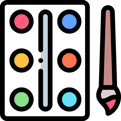 Watercolor Detailed Rounded Lineal color icon