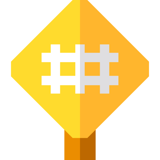señal de tráfico Basic Straight Flat icono