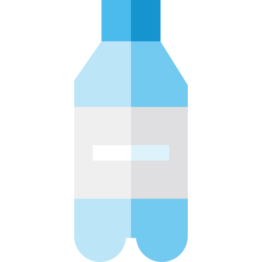 Бутылка с водой Basic Straight Flat иконка