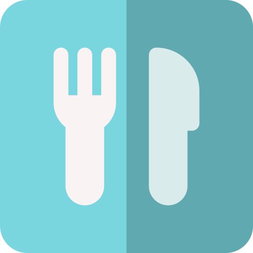 Food court Basic Rounded Flat icon