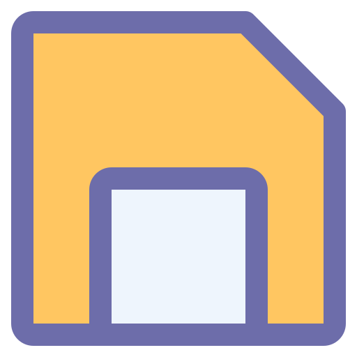 디스켓 Generic Outline Color icon