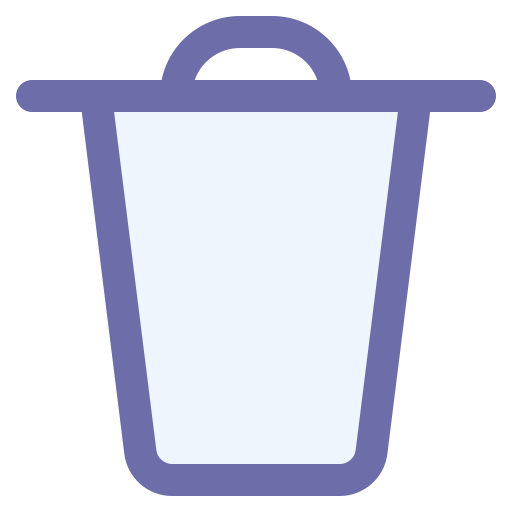 Trash Generic Outline Color icon