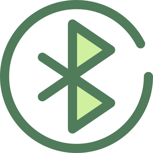 Bluetooth Monochrome Green icon
