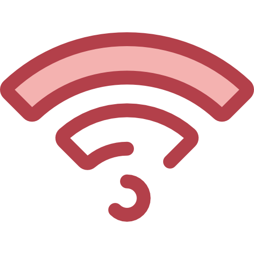 wifi Monochrome Red icono