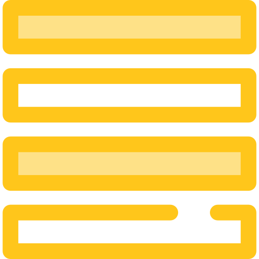 rechtfertigen Monochrome Yellow icon