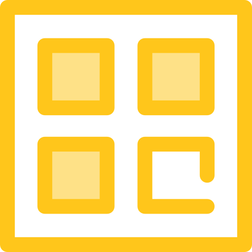 メニュー Monochrome Yellow icon