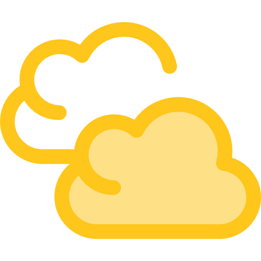 Cloud computing Monochrome Yellow icon