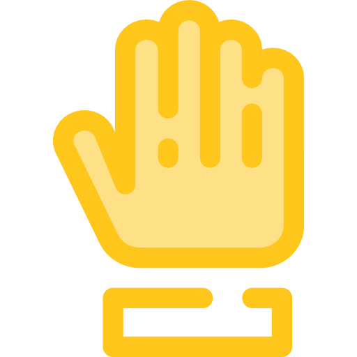 halt Monochrome Yellow icon