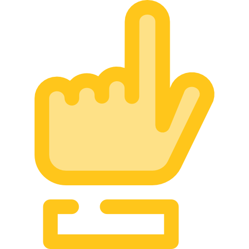 ポインタ Monochrome Yellow icon