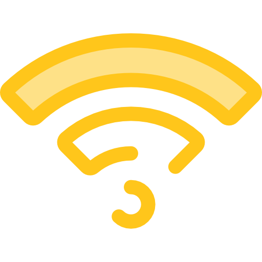 wi-fi Monochrome Yellow ikona