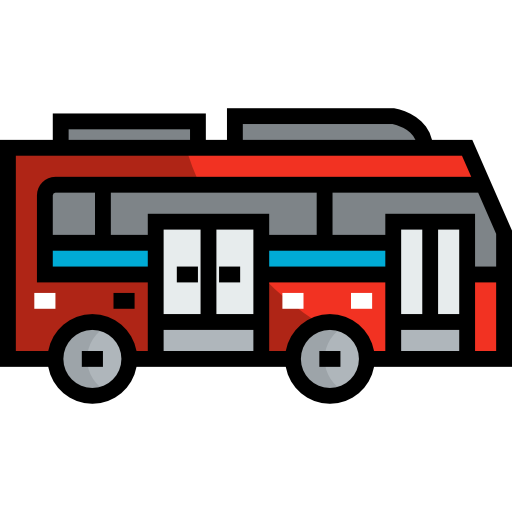 bus Detailed Straight Lineal color icon