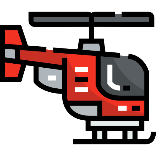 헬리콥터 Detailed Straight Lineal color icon