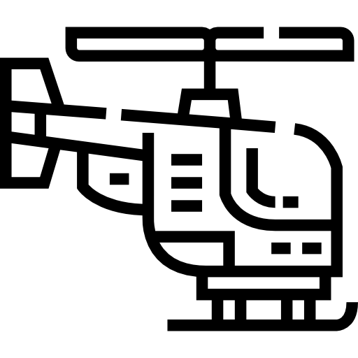 Вертолет Detailed Straight Lineal иконка