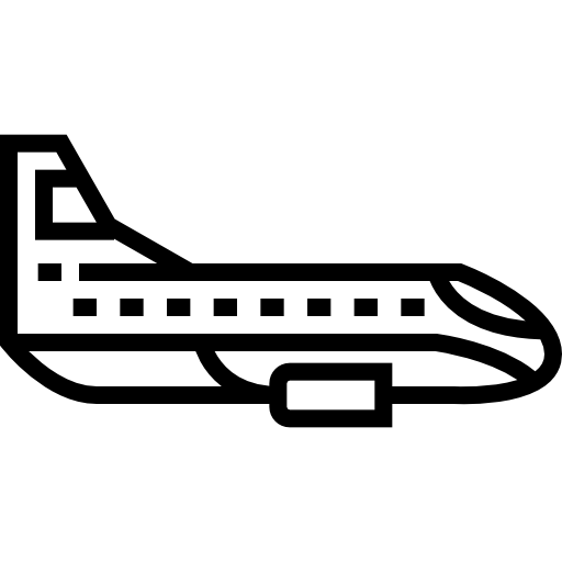 비행기 Detailed Straight Lineal icon