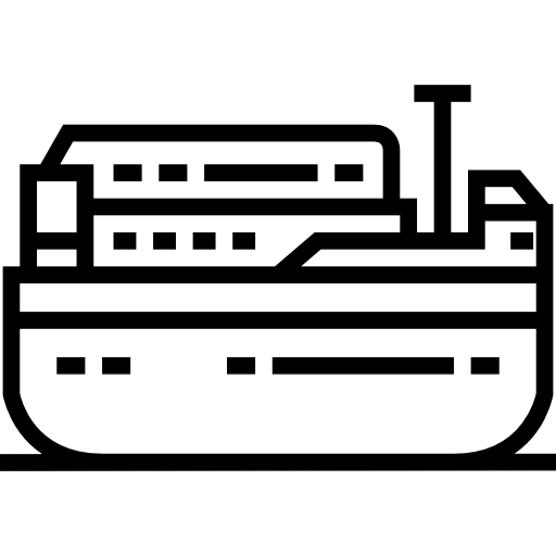 bateau Detailed Straight Lineal Icône