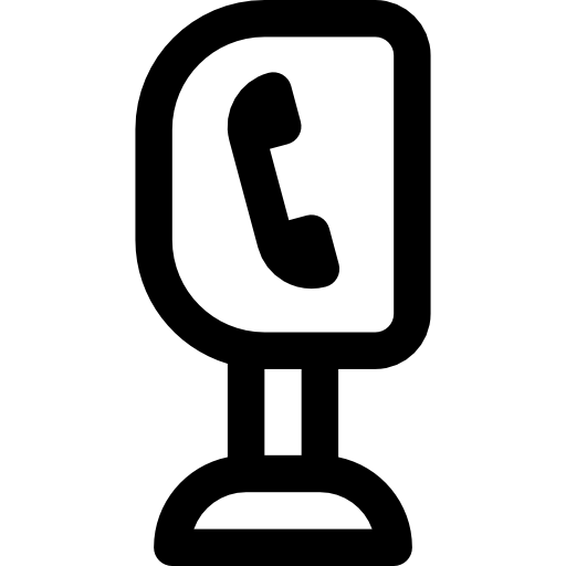 Telephone Basic Rounded Lineal icon