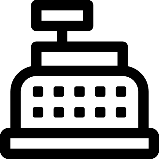 Cash register Basic Rounded Lineal icon