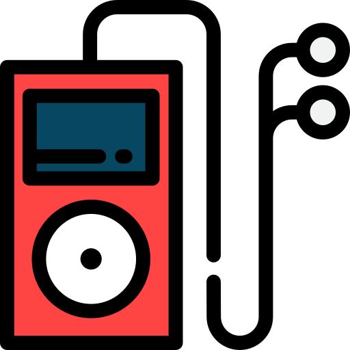 음악 플레이어 Detailed Rounded Lineal color icon