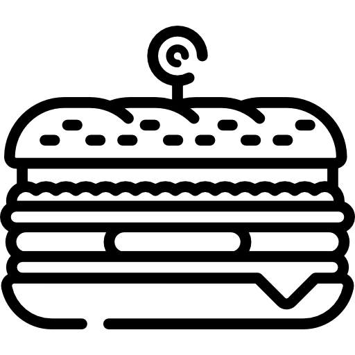 샌드위치 Special Lineal icon