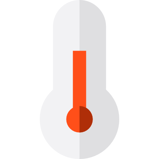 Thermometer Basic Straight Flat icon