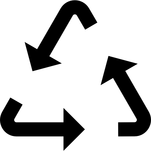 riciclare Basic Straight Filled icona