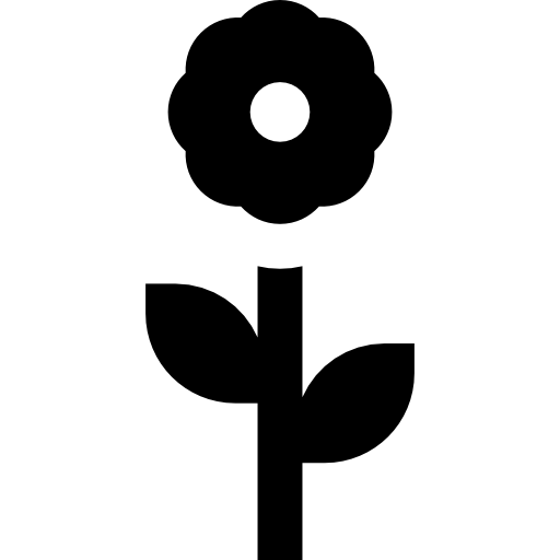 fleur Basic Straight Filled Icône