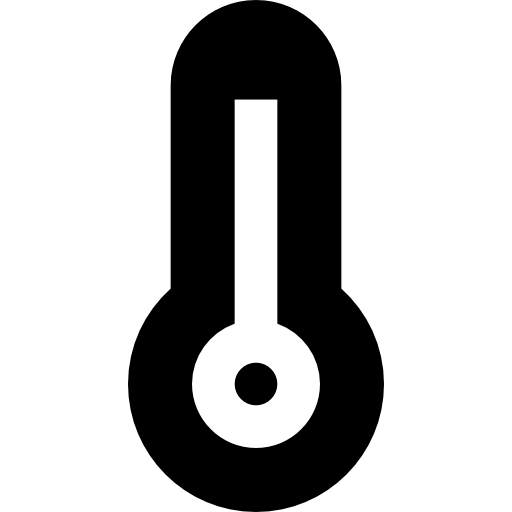 Thermometer Basic Straight Filled icon