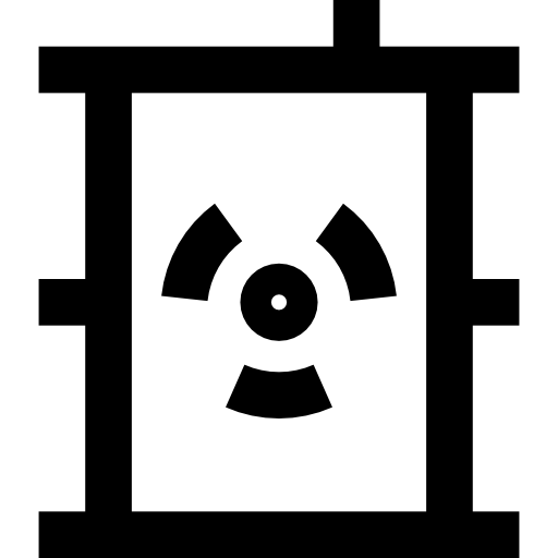 radiactivo Basic Straight Lineal icono