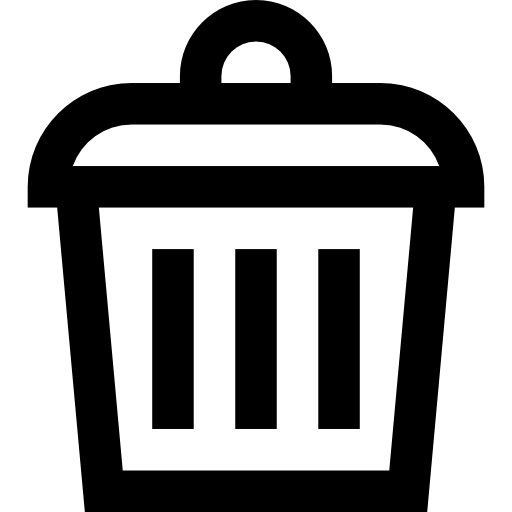 basura Basic Straight Lineal icono