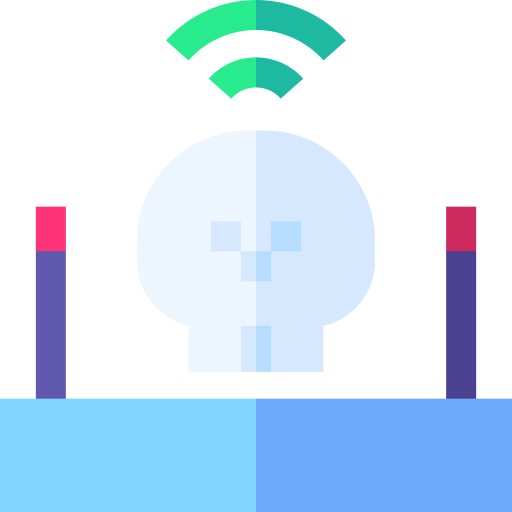 router wifi Basic Straight Flat icona