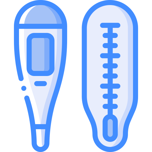 thermometer Basic Miscellany Blue icon