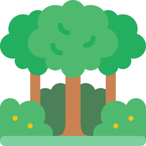 drzewa Basic Miscellany Flat ikona