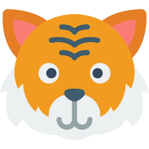 tijger Basic Miscellany Flat icoon