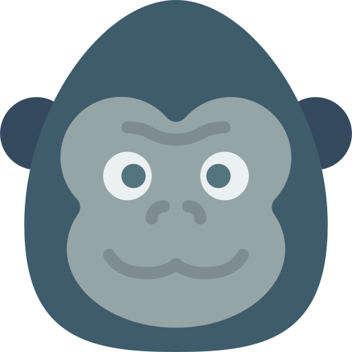 gorilla Basic Miscellany Flat icoon
