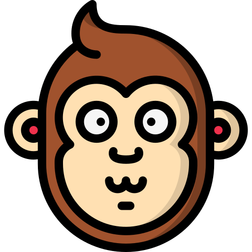 Monkey Basic Miscellany Lineal Color icon