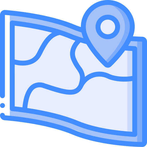 地図 Basic Miscellany Blue icon