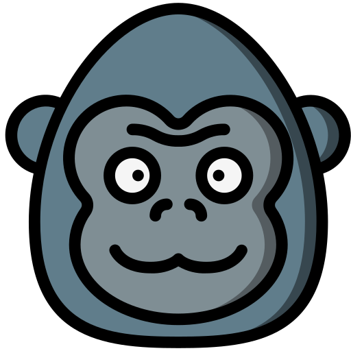 gorilla Basic Miscellany Lineal Color icon