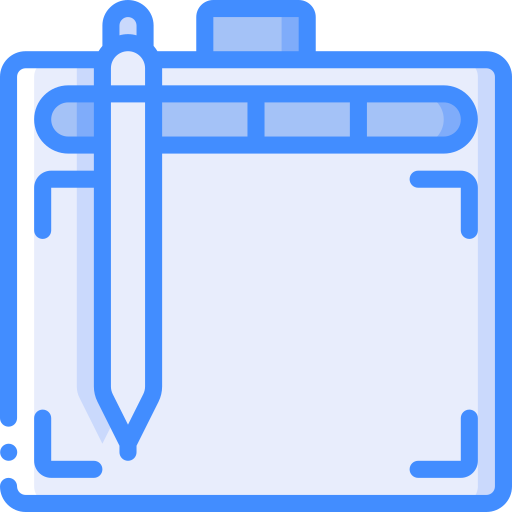 Tablet Basic Miscellany Blue icon