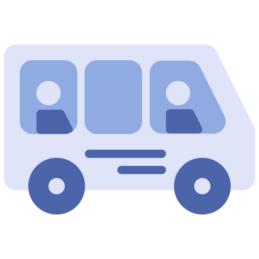 trasporto pubblico Generic Blue icona