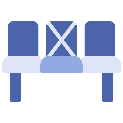 zitplaatsen Generic Blue icoon