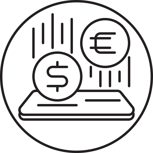 wymiana walut Generic Thin Outline ikona