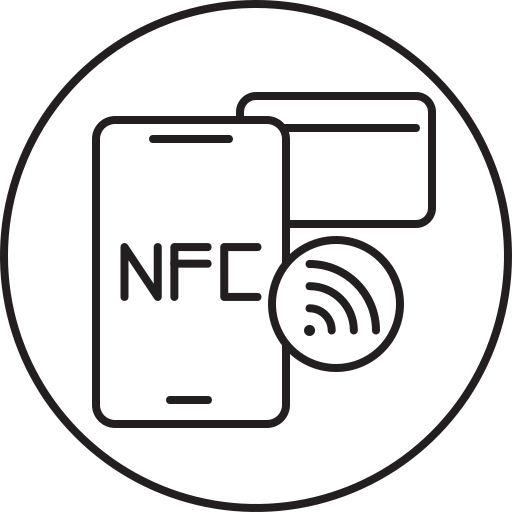 nfc-karte Generic Thin Outline icon