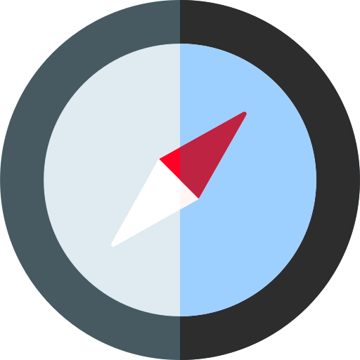 Compass Basic Rounded Flat icon