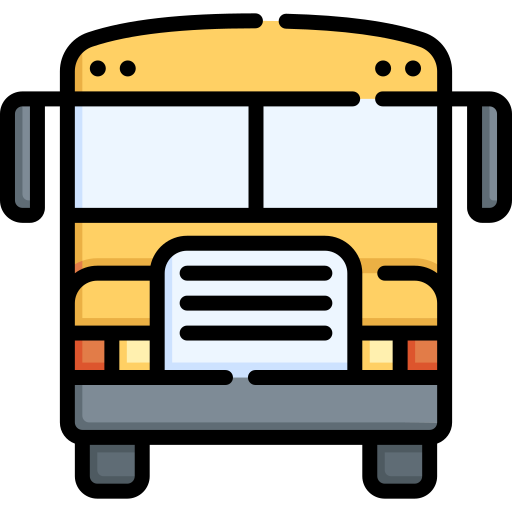 School bus Special Lineal color icon